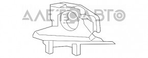 Обрамление птф правое Toyota Highlander 14-16 с кронштейном