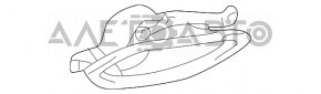 Насадка глушителя левая Lexus NX300 18-21 на бампере