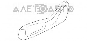 Накладка боковая пассажирского сидения правая BMW 5 G30 17-23 черн