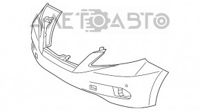 Бампер передний голый Lexus RX450h 10-12 дорест под омыватель фар