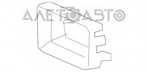 Обрамление дистроника нижней решетки переднего бампера Toyota Sequoia 08-16