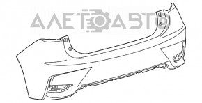 Бампер задний голый Lexus CT200h 14-17 рест