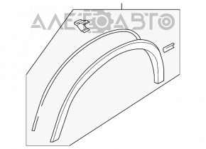 Накладка арки крила перед лев Mitsubishi Outlander Sport ASX 10
