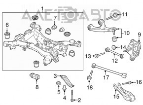 Заміна глушника заднього правого AWD Acura MDX 14-16