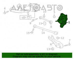 Цапфа задняя правая Acura MDX 17-20 рест AWD