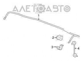 Скоба крепления переднего стабилизатора левая Honda Accord 13-17