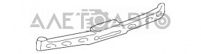 Абсорбер заднього бампера Toyota Camry v30 02-06 немає правої частини, тріщина в напрямній