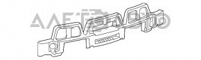 Абсорбер заднего бампера Lexus GS350 GS430 GS460 GS450h 06-11 тип 1 оторвано крепление