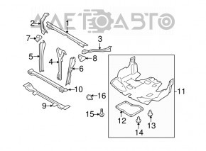 Планка телевизора ресничка правая Subaru b10 Tribeca новый OEM оригинал