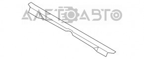 Планка телевизора верхняя Subaru b9 Tribeca с планкой замка капота, замят угол