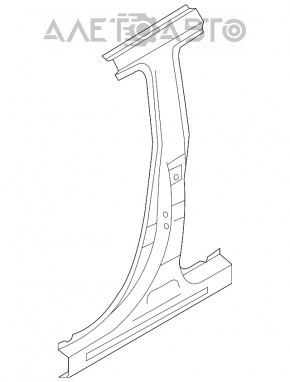 Стойка кузова центральная правая Mitsubishi Outlander Sport ASX 10- тычки