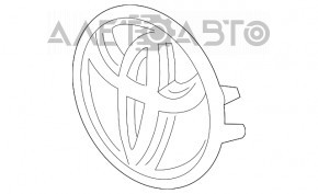 Эмблема решетки радиатора grill Toyota Highlander 20- под радар новый OEM оригинал