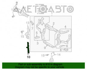 Планка замка капота Lexus RX400h 06-09