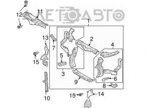 Планка замка капота Lexus RX400h 06-09