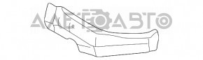 Планка телевизора ресничка левая Lexus RX300 98-03 под фарой