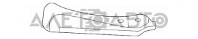 Планка телевизора ресничка правая Lexus ES350 07-12