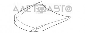 Капот голий Lexus ES350 07-12