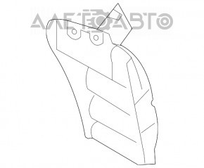 Подкрылок задний правый Mitsubishi Outlander Sport ASX 10-
