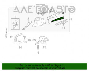 Кронштейн крила лівий Lexus RX350 RX450h 16-22