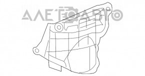 Захист двигуна збоку прав Toyota Highlander 08-13 новий OEM оригінал
