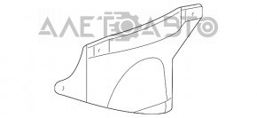 Защита арки двигателя левая Lexus RX350 RX450h 10-15