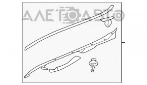 Ущільнювач крила капот-крило прав Lexus CT200h 11-17