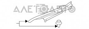 Уплотнитель крыла капот-крыло правый Lexus RX350 RX450h 10-15 новый OEM оригинал