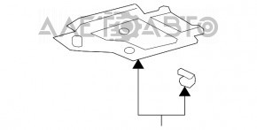 Защита днища передняя правая первая Lexus LS460 07-12
