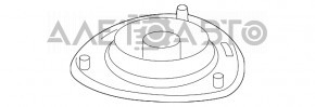 Опора амортизатора передня права Kia Optima 11-15 новий неоригінал GSP