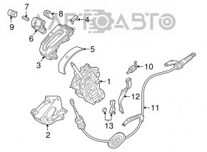 Накладка шифтера КПП Honda CRV 17-22 LX