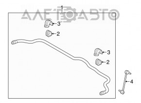 Скоба крепления переднего стабилизатора правая Hyundai Sonata 20-