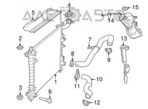 Радіатор охолодження вода Dodge Durango 11-3.6, 5.7, 6.4 Heavy Duty Cooling