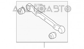 Важіль верхній задній правий Kia Sorento 10-15 FWD тріснуті сайлент
