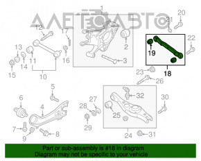 Рычаг верхний задний правый Hyundai Santa FE Sport 13-16 дорест FWD сайленты под замену