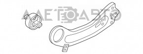 Важіль поздовжній задній лівий Kia Sorento 16-20 потрісканий сайлент