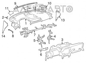 Труба подторпедная усиление Lexus CT200h 11-17 ржавая