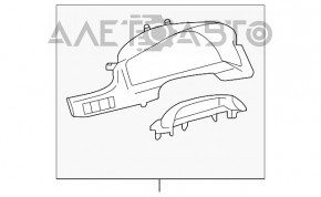 Панель спидометра Toyota Camry v50 12-14 usa черн