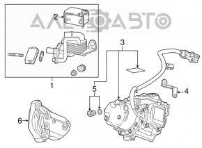 Кронштейн компресора кондиціонера Chevrolet Volt 11-15