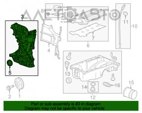 Передняя крышка двигателя Chevrolet Volt 11-15