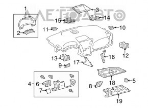 Воздуховод левый Lexus RX350 RX450h 10-15 черн