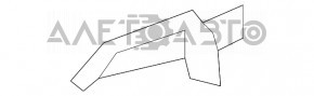 Накладка решетки дворников левая Lexus LS460 LS600h 07-12