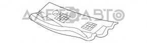 Решетка дворников правая пластик Lexus RX300 98-03