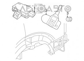 Блок контроля давления в шинах TPMS Dodge Durango 11-12