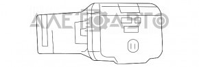 Розетка центральной консоли Fiat 500L 14-
