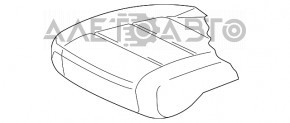 Пасажирське сидіння VW Passat b8 16-19 USA з airbag, механічне, чорна шкіра