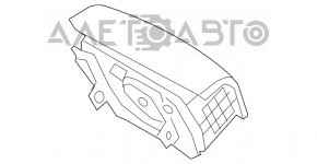 Подушка безопасности airbag в руль водительская Kia Sorento 14-15 рест, стрельнувшие