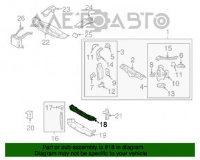 Планка телевізора нижня Lexus GS300 GS350 GS430 GS450h 05-11 під ремонт