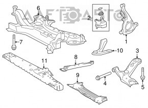 Передня балка посилення Lexus NX200t NX300 NX300h 15-21 новий OEM оригінал