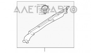 Ущільнювач крила капот-крило прав Subaru Outback 10-14