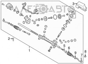 Рейка рульова Hyundai Sonata 18-19 Sport